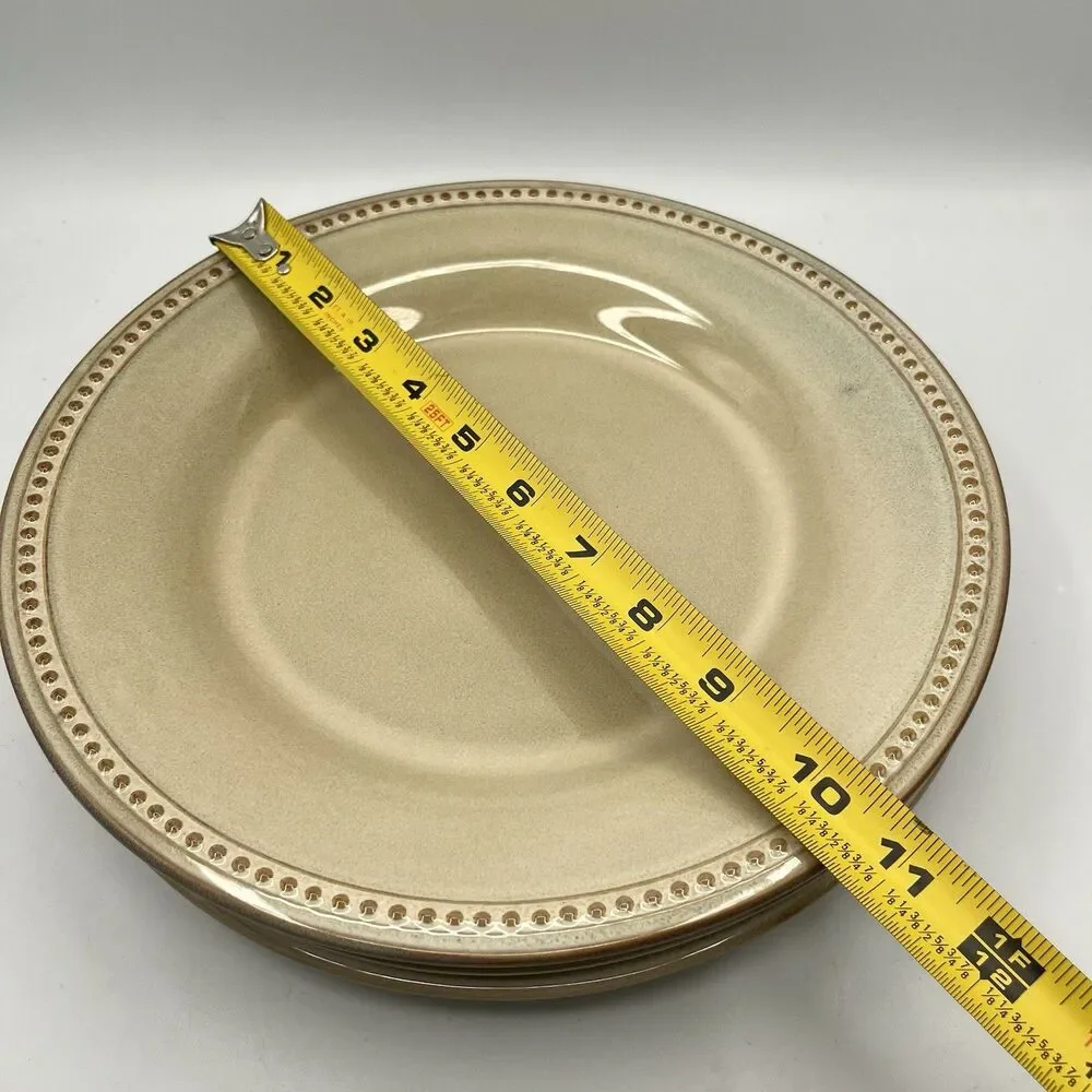 3 Pier 1 Imports- SPICE ROUTE - SESAME - 10-3/4” Round Dinner Plates